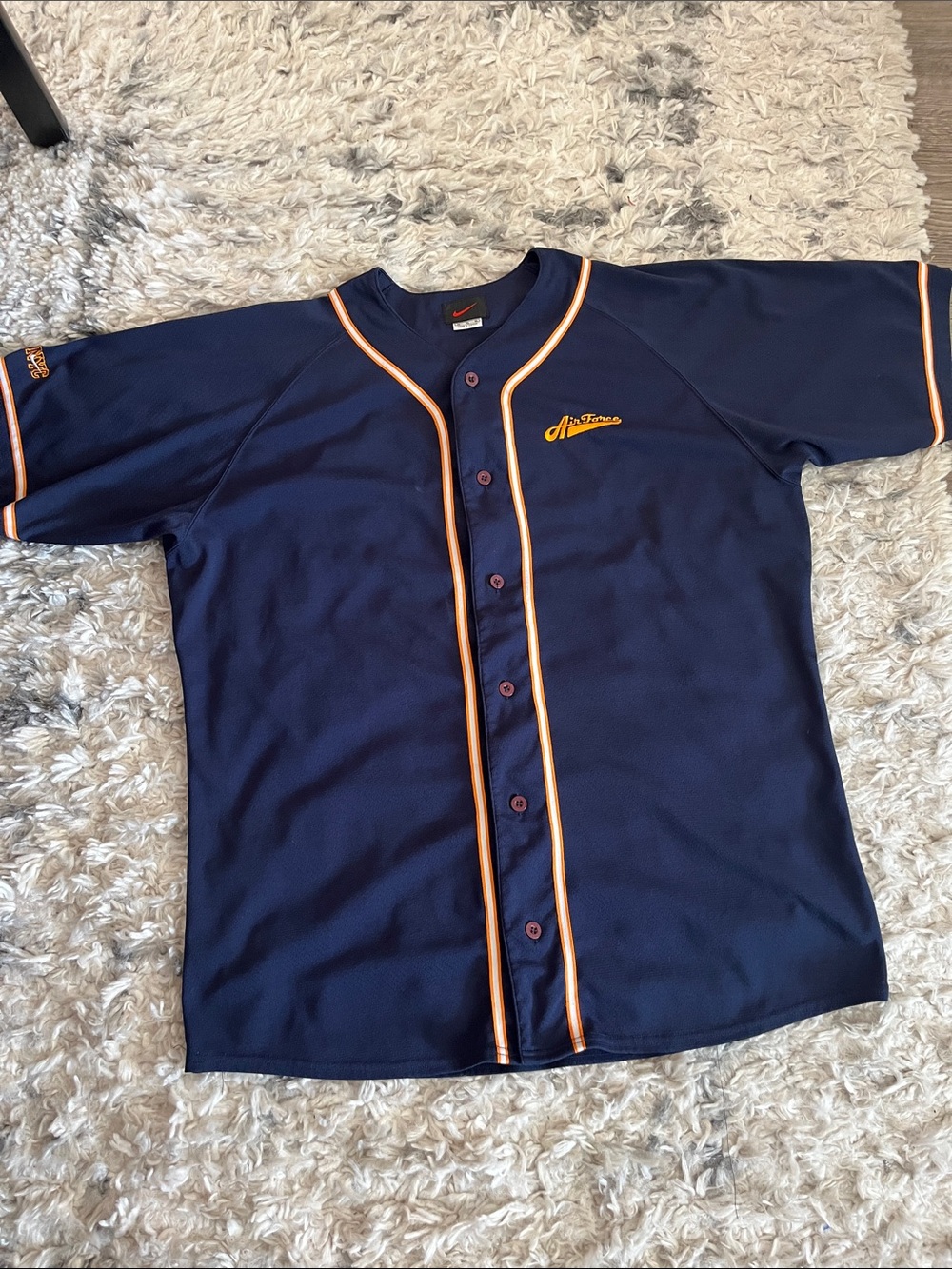 Nike Vintage AIR Force 1 baseball jersey XL